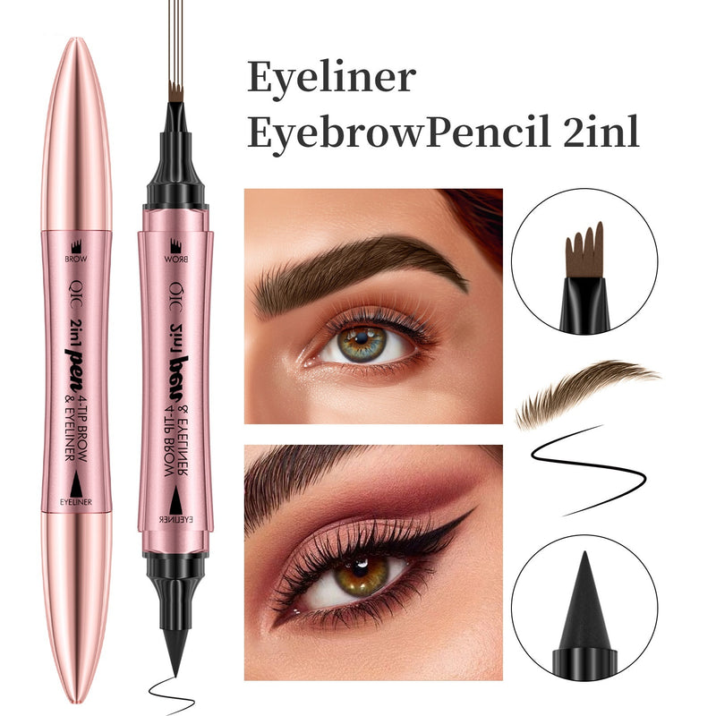double-headed 3D micro-carved liquid eyebrow