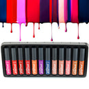 12 color lip gloss set